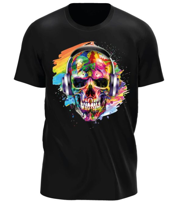 Camiseta Skull Music